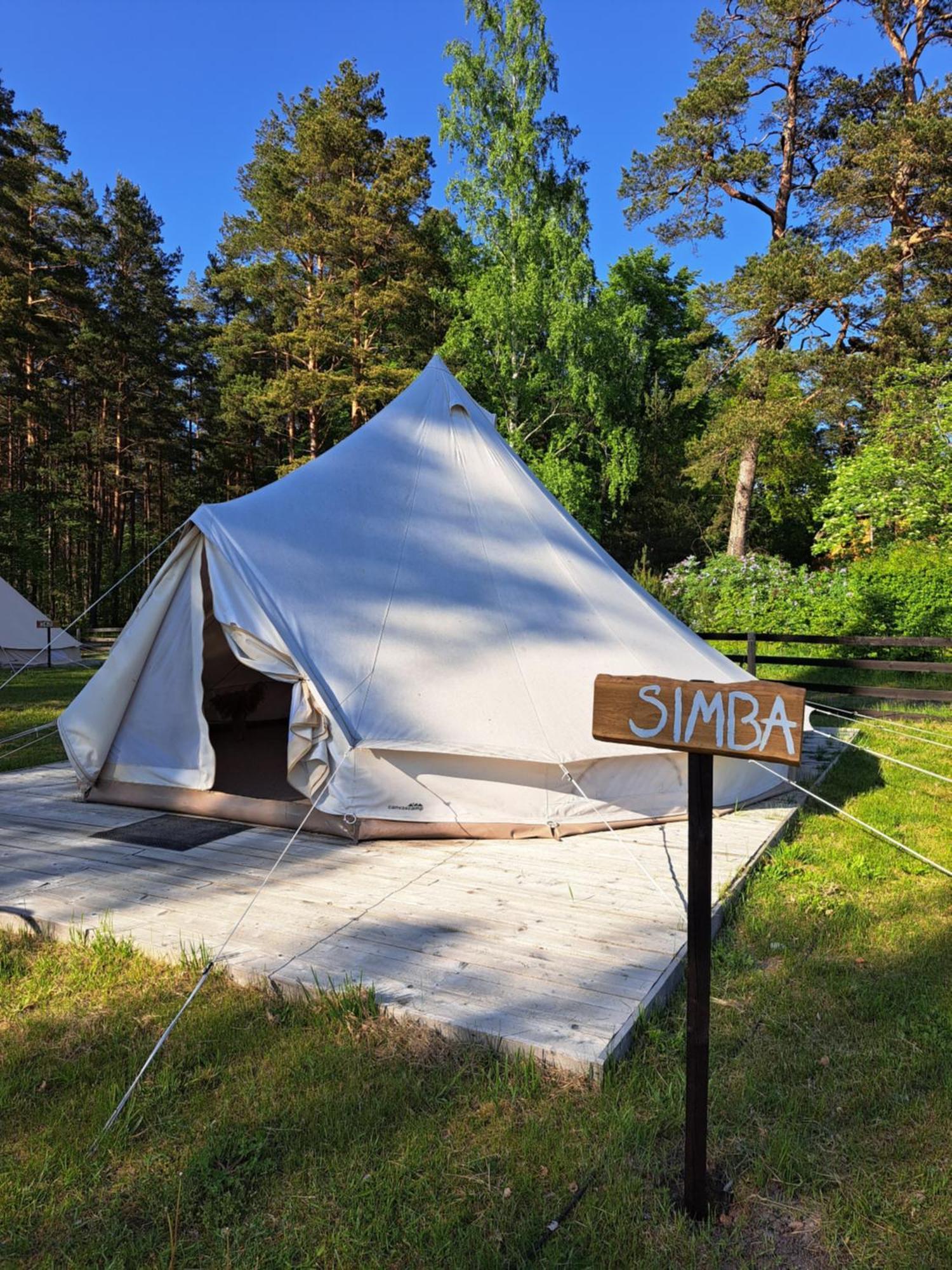 Glempings Berzciema Laguna Bērzciems Zimmer foto